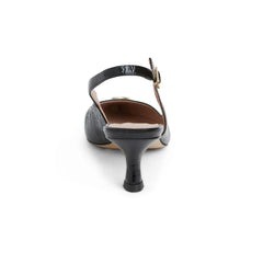 Bruno Magli Heels | Women FIONA Slingback Pump BLACK CRINKLE PATENT