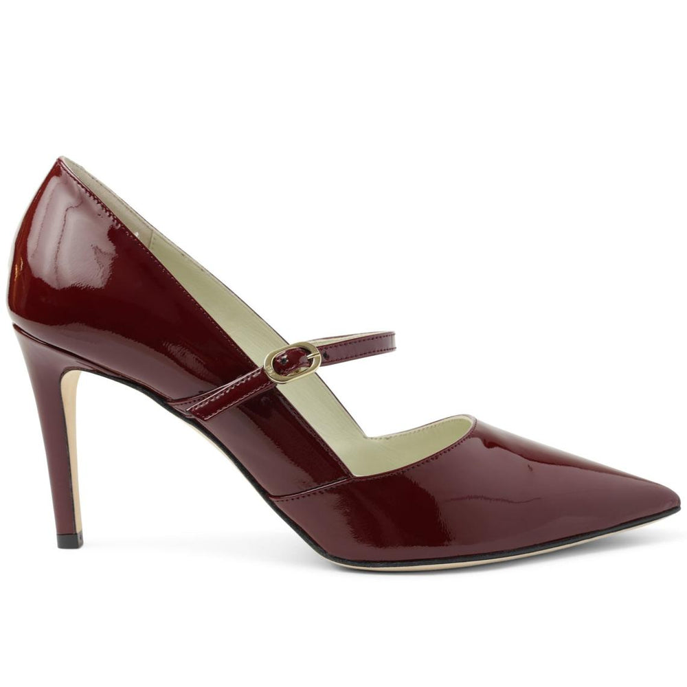 Bruno Magli Heels | Women Gemma Mary-Jane Leather Pump - Bordeaux Patent