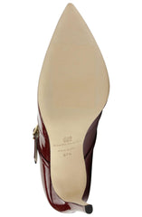 Bruno Magli Heels | Women Gemma Mary-Jane Leather Pump - Bordeaux Patent