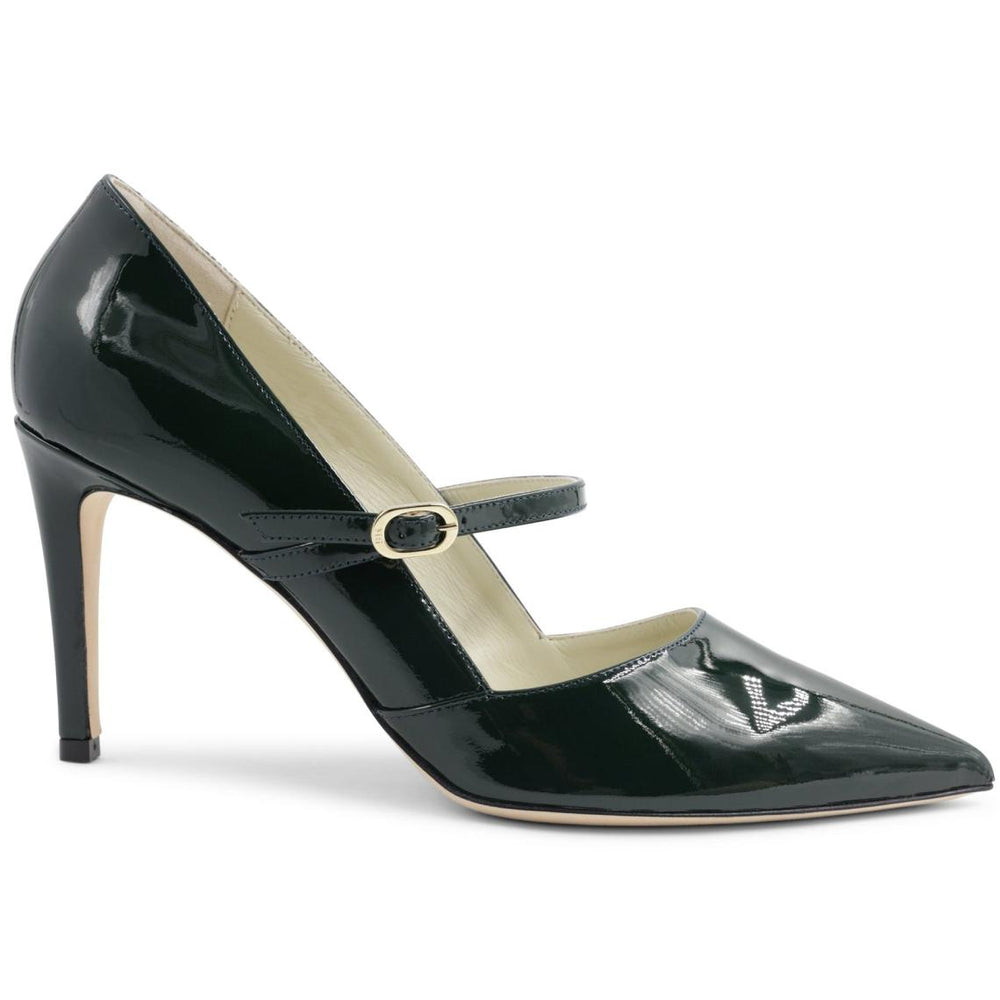 Bruno Magli Heels | Women Gemma Mary-Jane Leather Pump - Emerald Patent