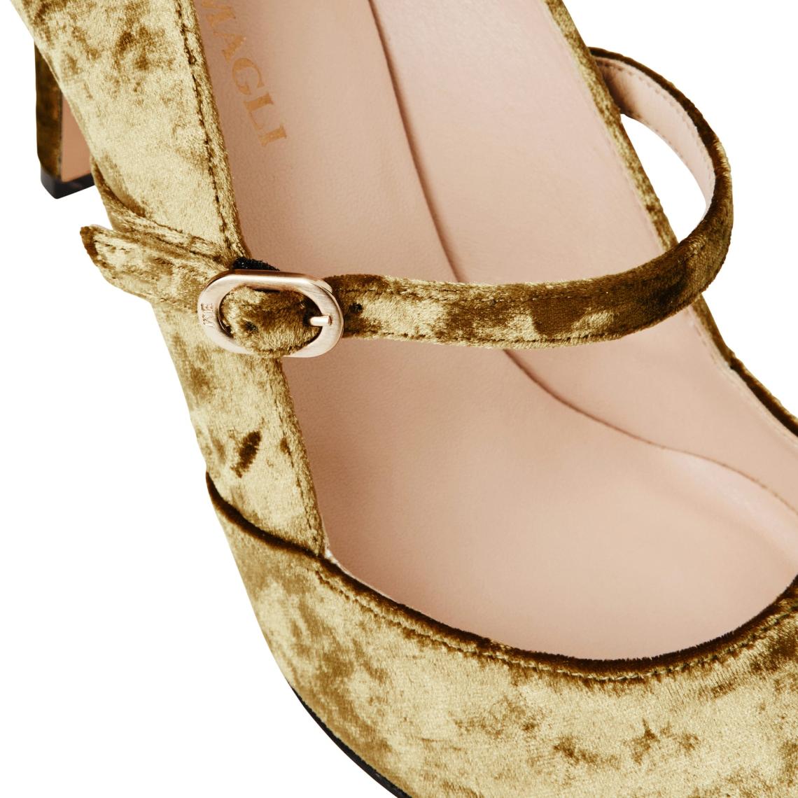 Bruno Magli Heels | Women Gemma Mary Jane Pump - Olive Velvet