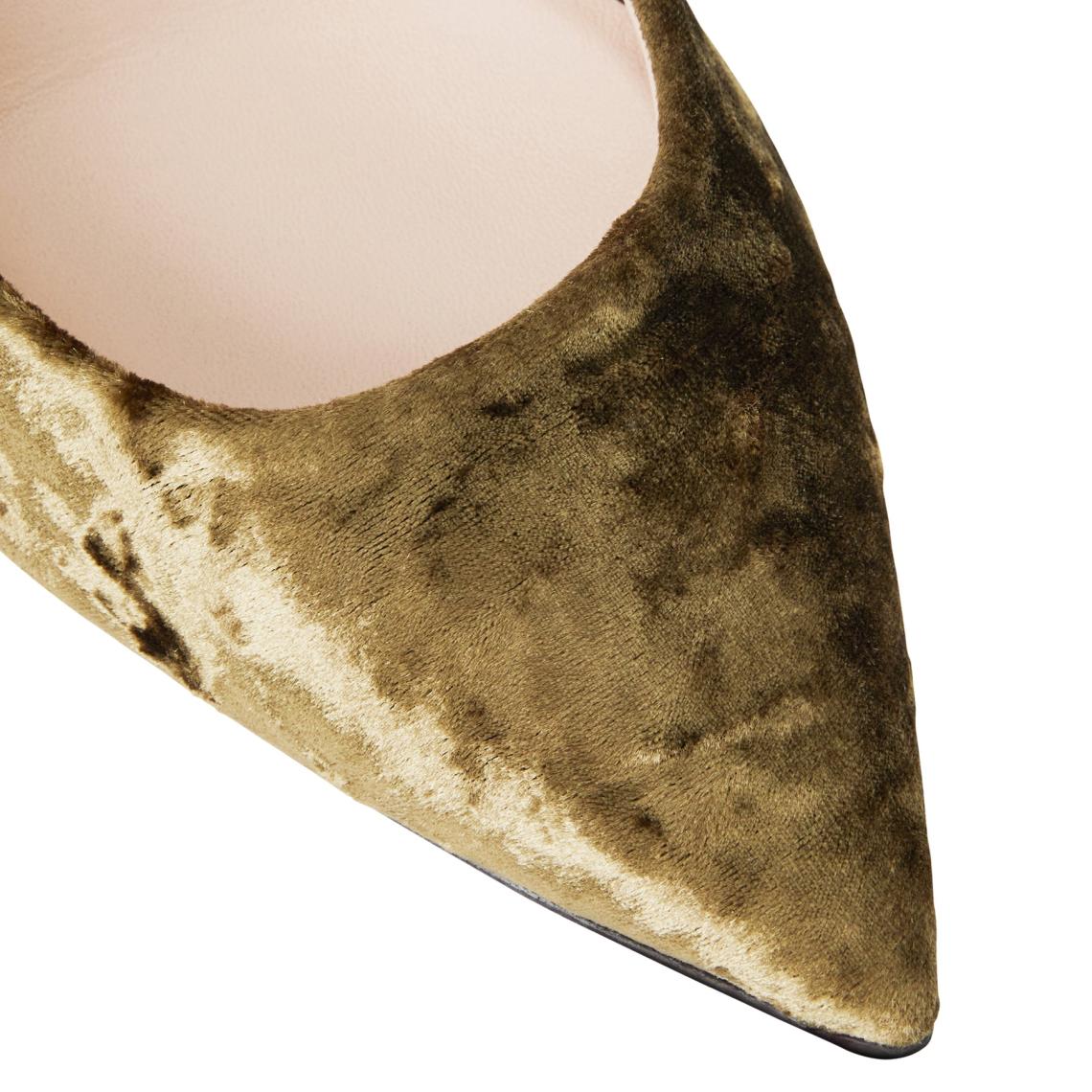 Bruno Magli Heels | Women Telma Pointed Toe Pump- Olive Velvet