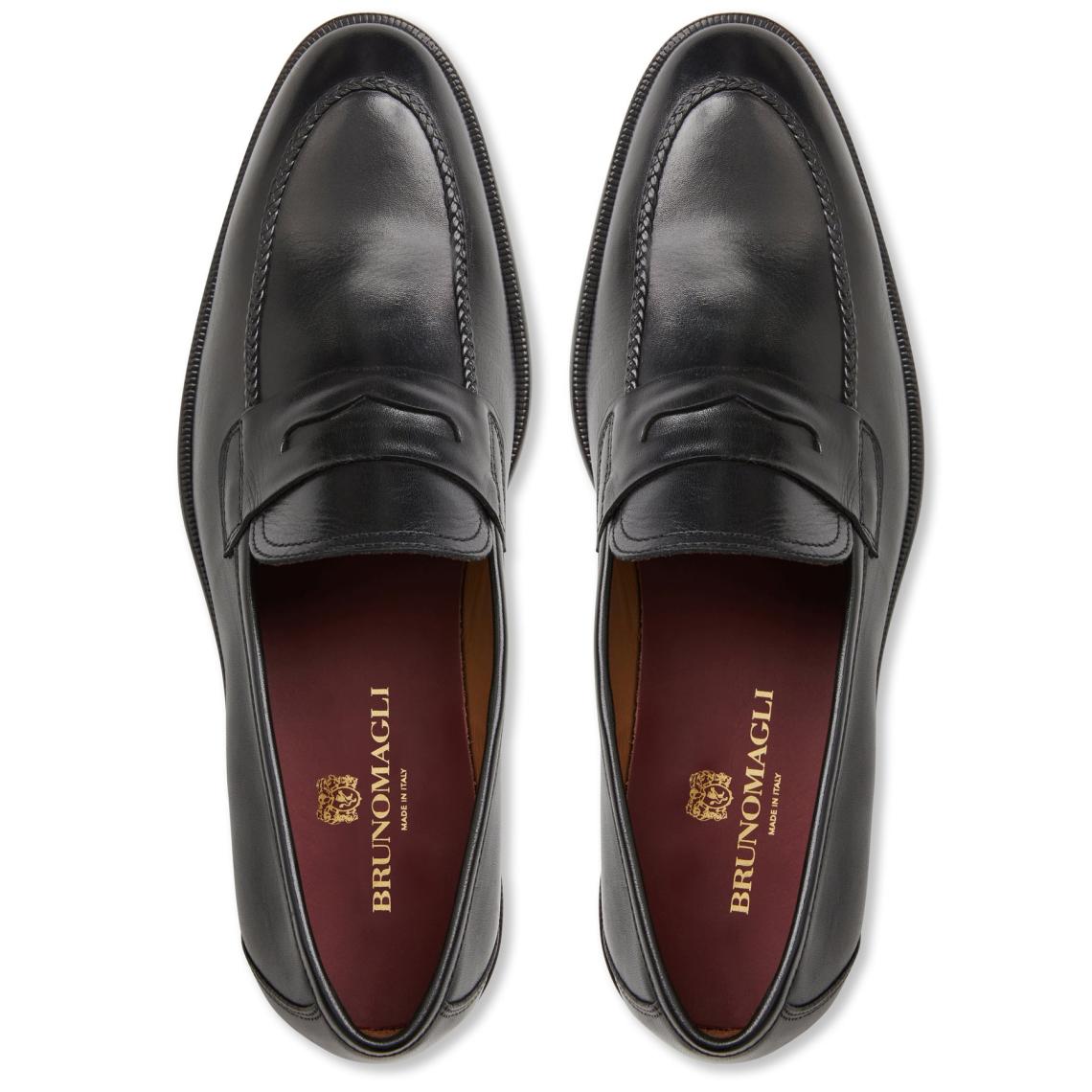 Bruno Magli Loafers &amp; Slip-ons | Men Arden Braided Leather Loafer-Black