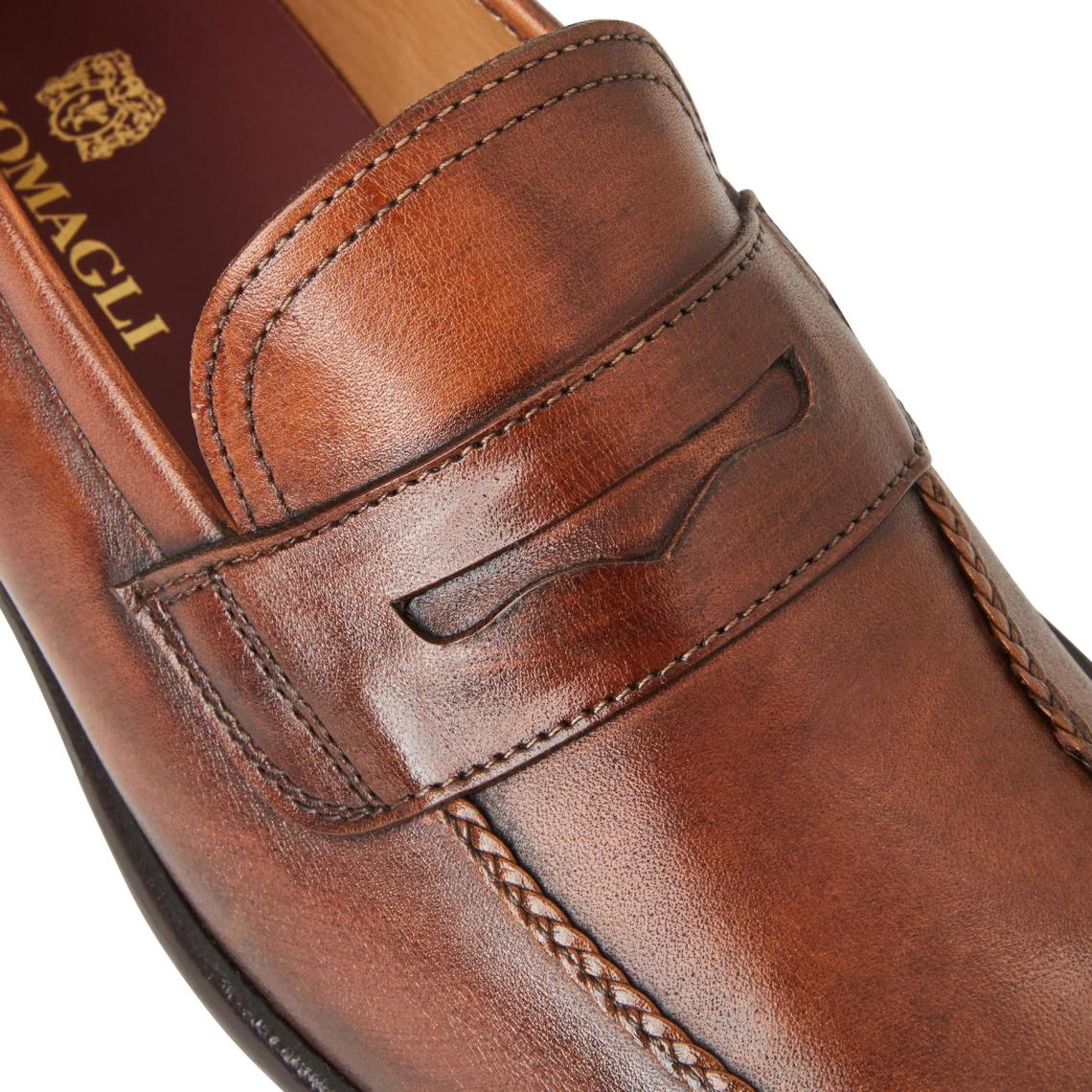 Bruno Magli Loafers &amp; Slip-ons | Men Arden Braided Leather Loafer-Cognac