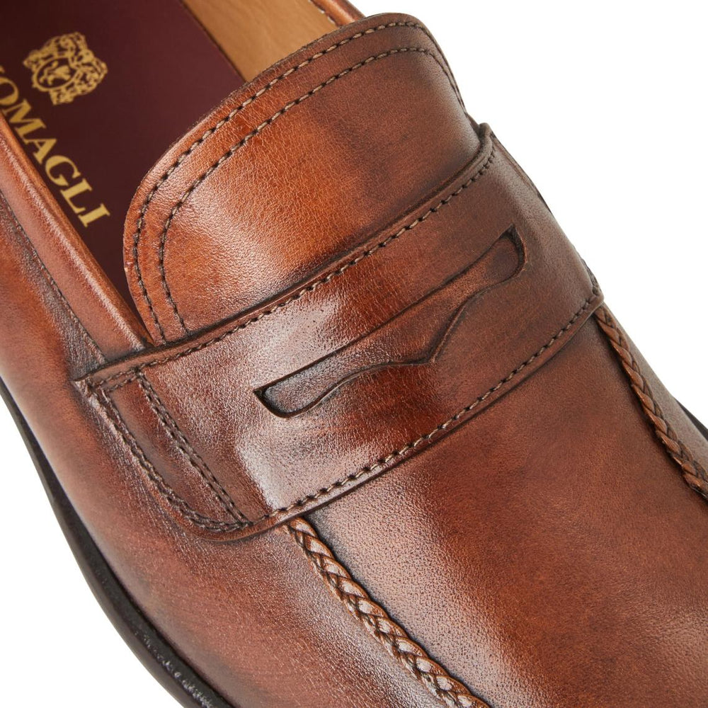Bruno Magli Loafers &amp; Slip-ons | Men Arden Braided Leather Loafer-Cognac