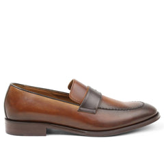 Bruno Magli Loafers &amp; Slip-ons | Men Arezzo Burnished Penny Loafer - Cognac/Dark Brown