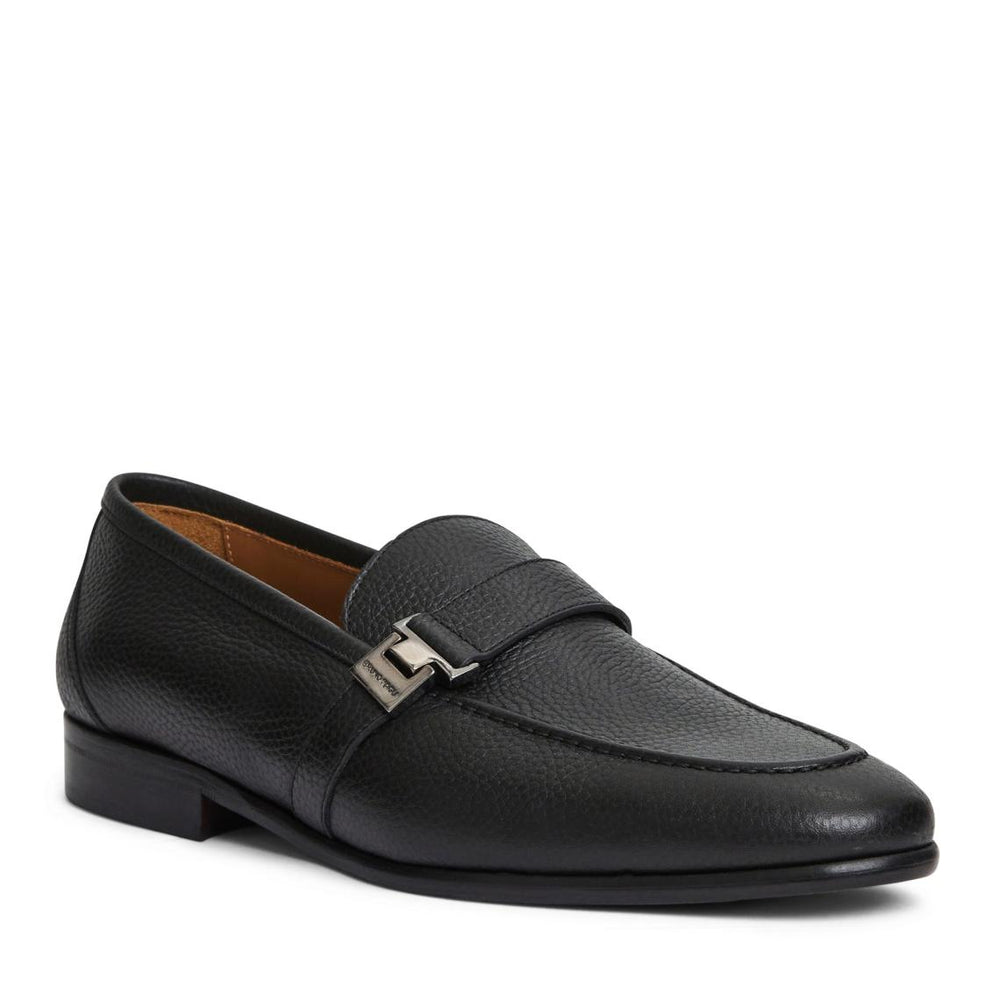 Bruno Magli Loafers &amp; Slip-ons | Men Arlo Slip On Side Bit Loafer Black Leather