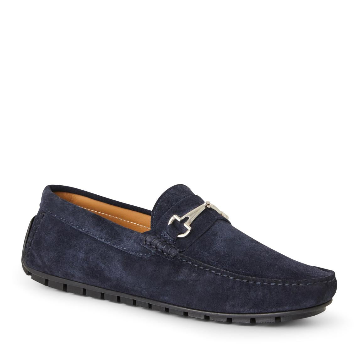 Bruno Magli Loafers &amp; Slip-ons | Men Darius Driving Suede Moccasin-Navy