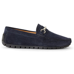 Bruno Magli Loafers &amp; Slip-ons | Men Darius Driving Suede Moccasin-Navy