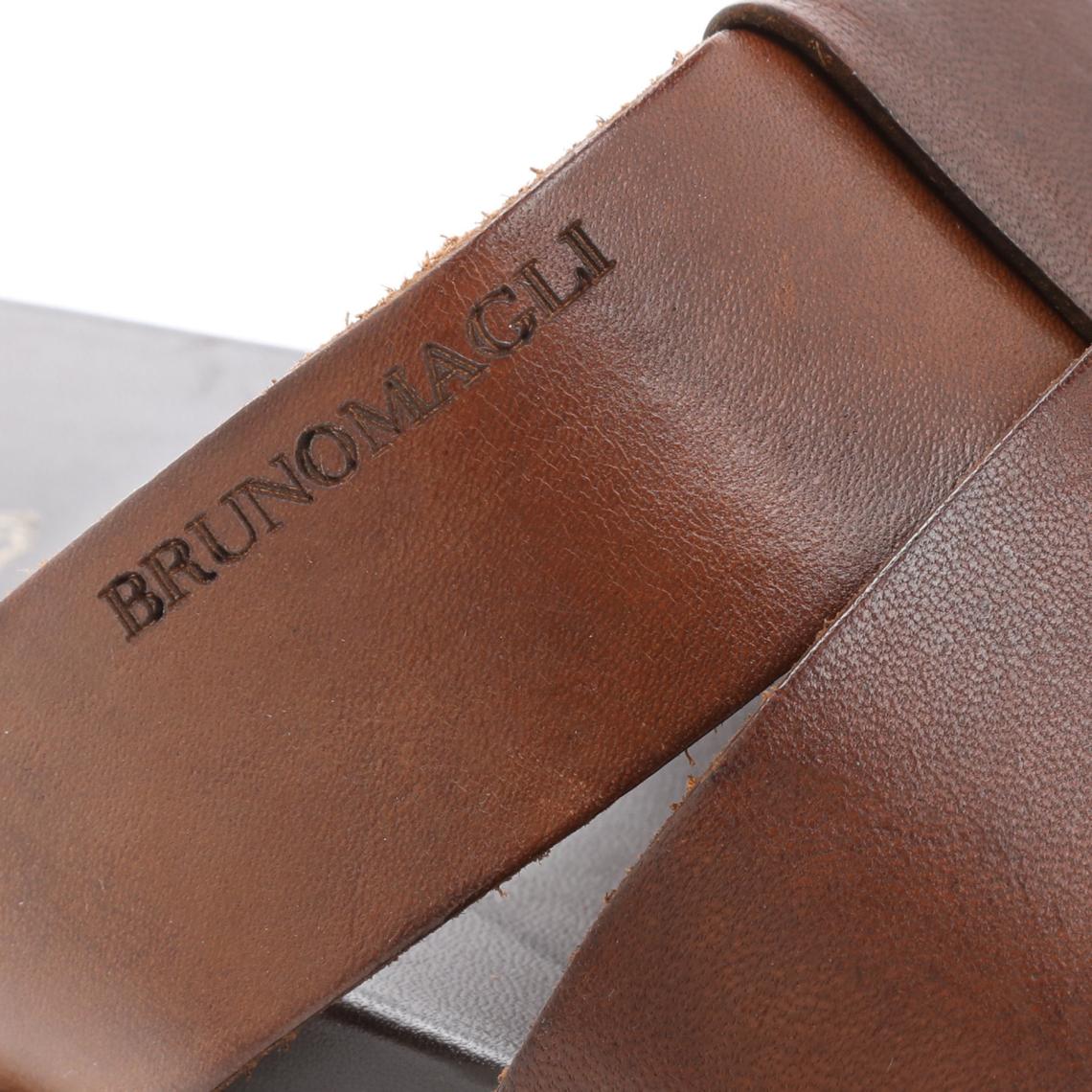 Bruno Magli Loafers &amp; Slip-ons | Men Empoli Leather Slide Sandal - Dark Brown