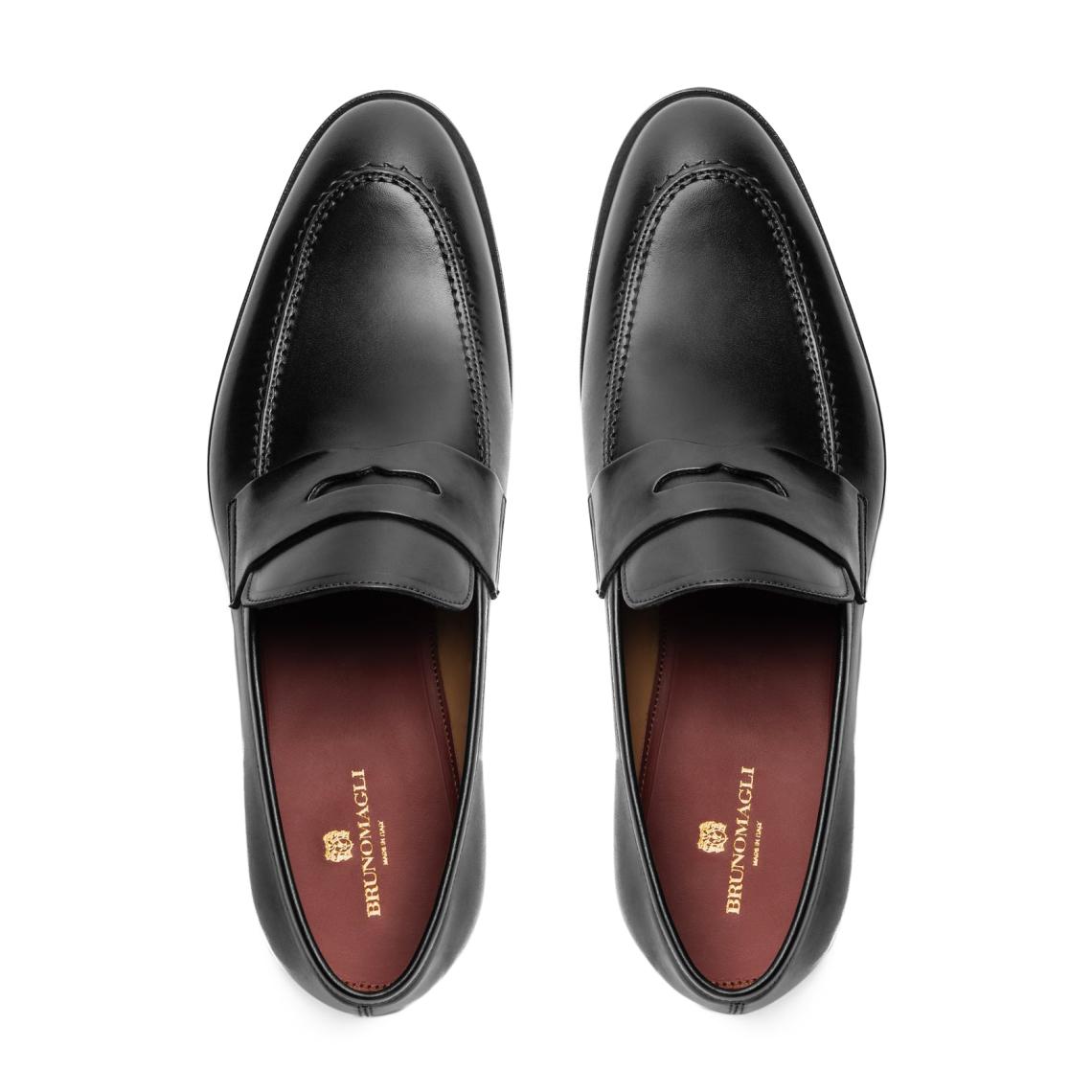 Bruno Magli Loafers &amp; Slip-ons | Men Payton Burnished Penny Loafer-Black