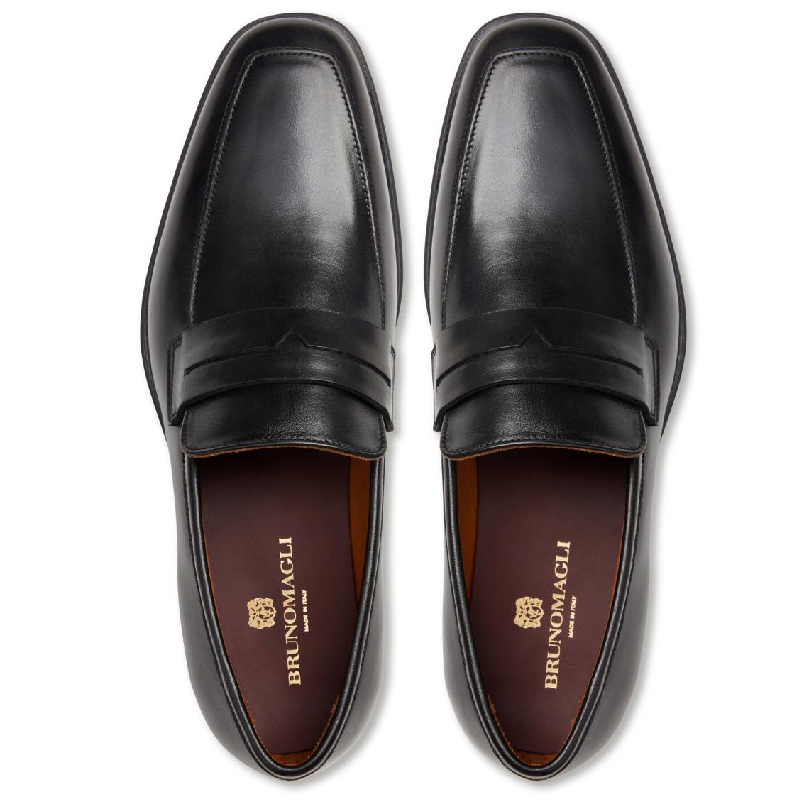 Bruno Magli Loafers &amp; Slip-ons | Men Raging Leather Penny Loafer- Black
