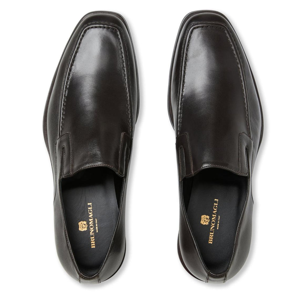 Bruno Magli Loafers &amp; Slip-ons | Men Raging Leather Slip-on - Dark Brown Leather
