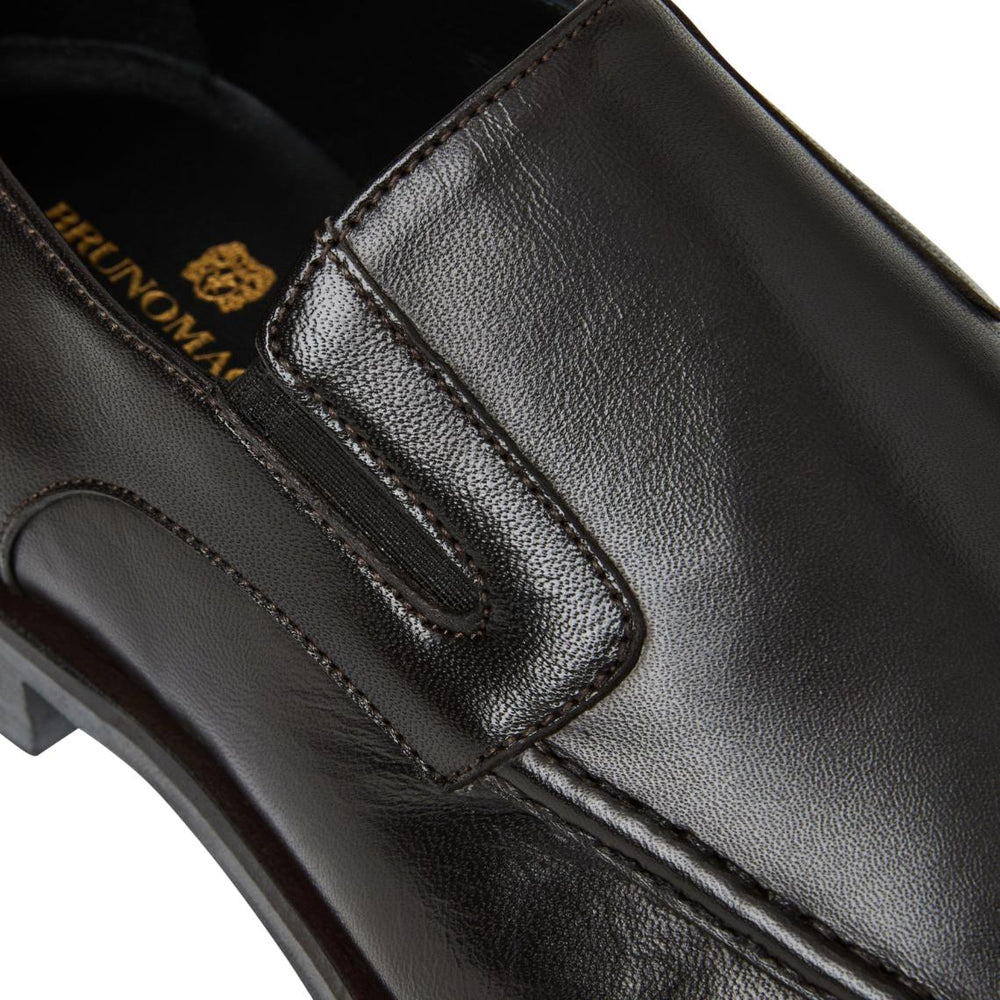 Bruno Magli Loafers &amp; Slip-ons | Men Raging Leather Slip-on - Dark Brown Leather