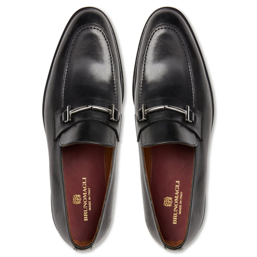 Bruno Magli Loafers &amp; Slip-ons | Men Sante Double Gore Classic Bit Leather Loafer-Black
