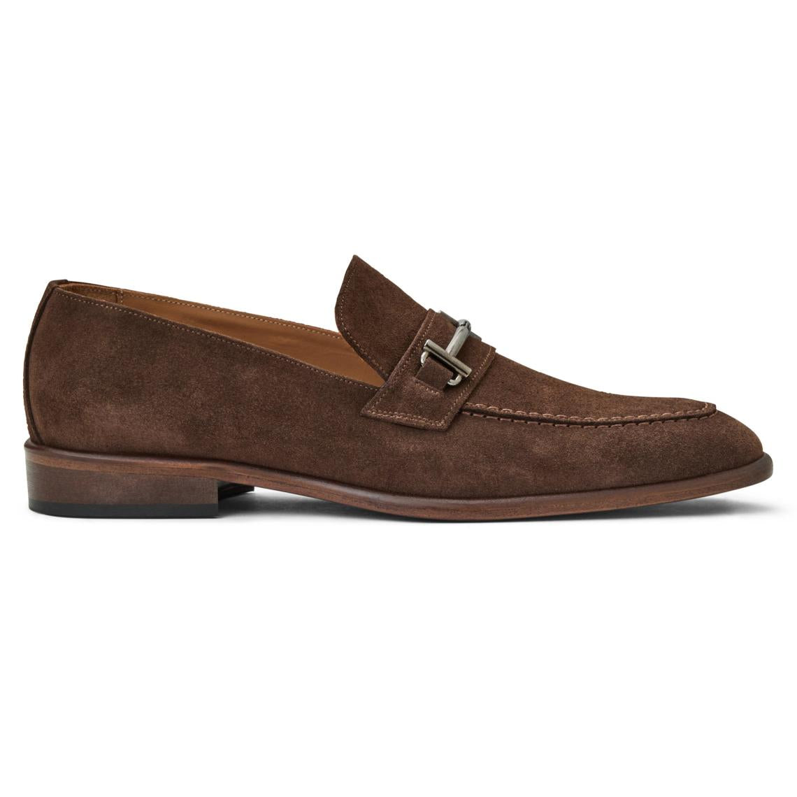 Bruno Magli Loafers &amp; Slip-ons | Men Sante Double Gore Classic Bit Loafer-Brown Suede