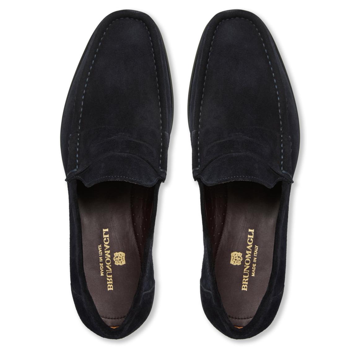 Bruno Magli Loafers &amp; Slip-ons | Men Tonio Slip On Loafer- Navy Suede