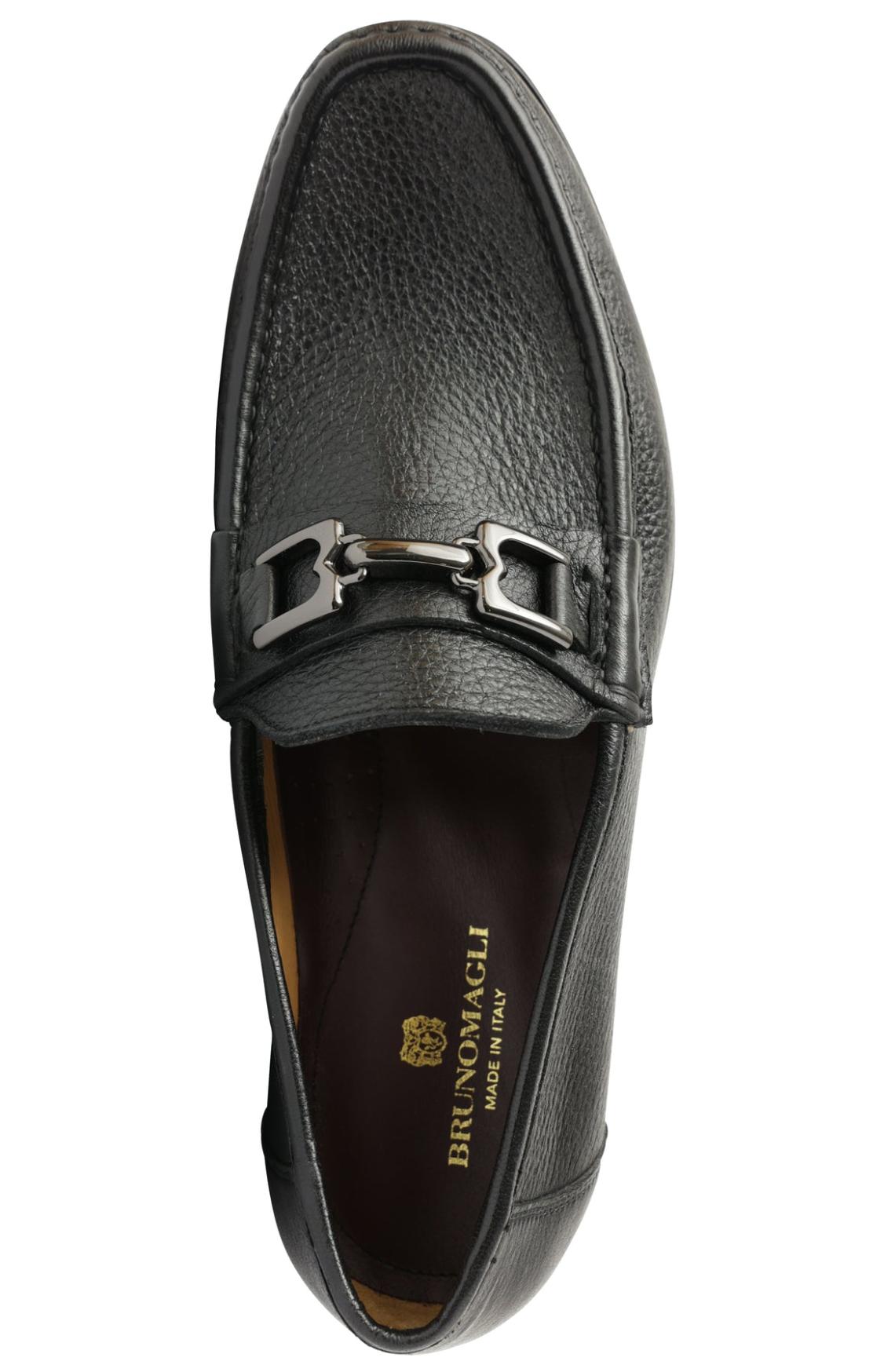 Bruno Magli Loafers &amp; Slip-ons | Men Trieste Classic Leather Moccasin - Black Cervo