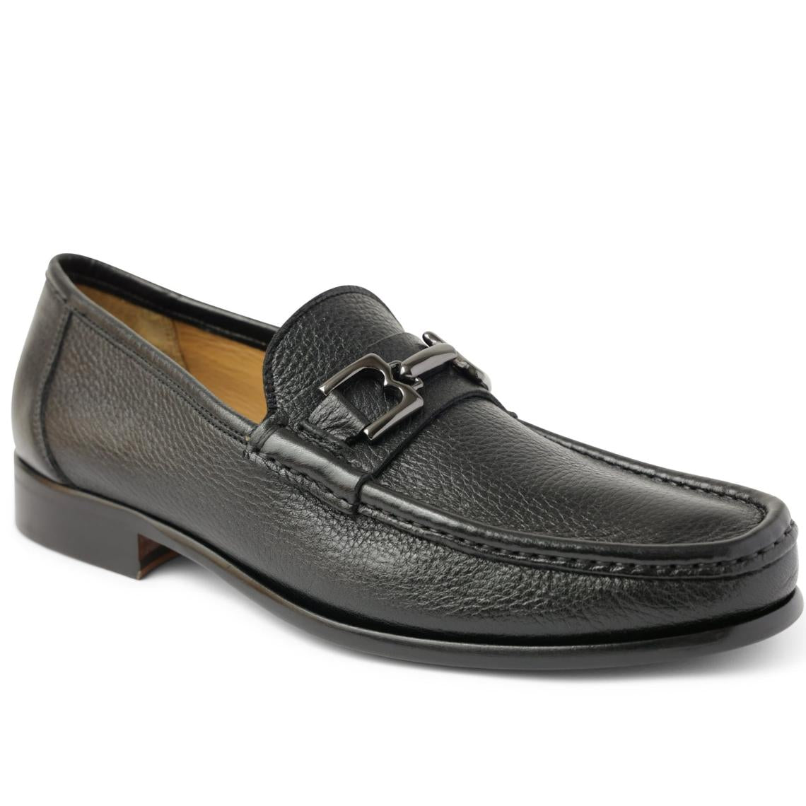 Bruno Magli Loafers &amp; Slip-ons | Men Trieste Classic Leather Moccasin - Black Cervo