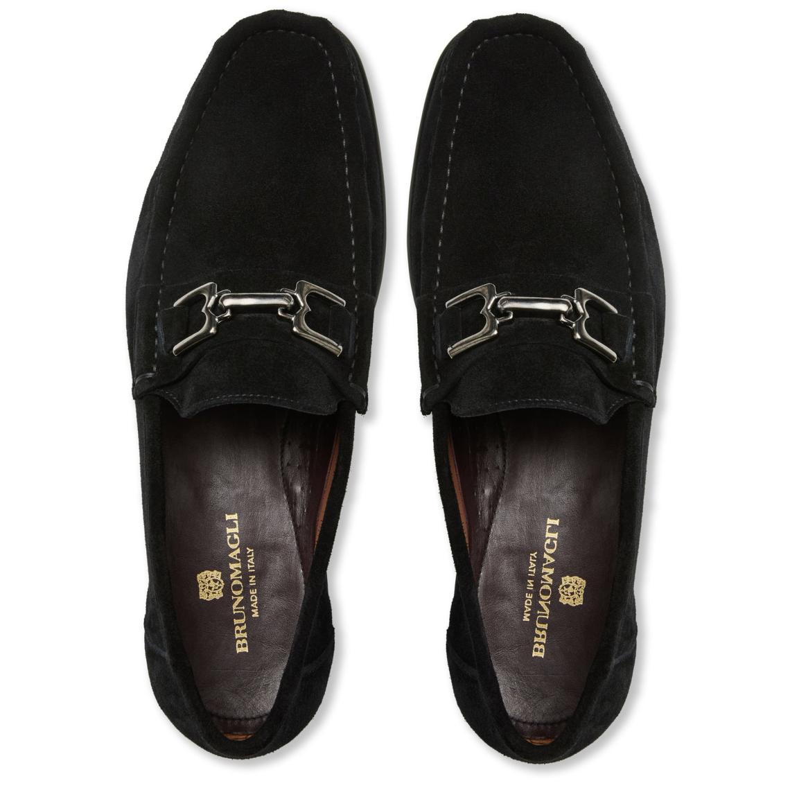 Bruno Magli Loafers &amp; Slip-ons | Men Trieste Classic Suede Loafer- Black Suede