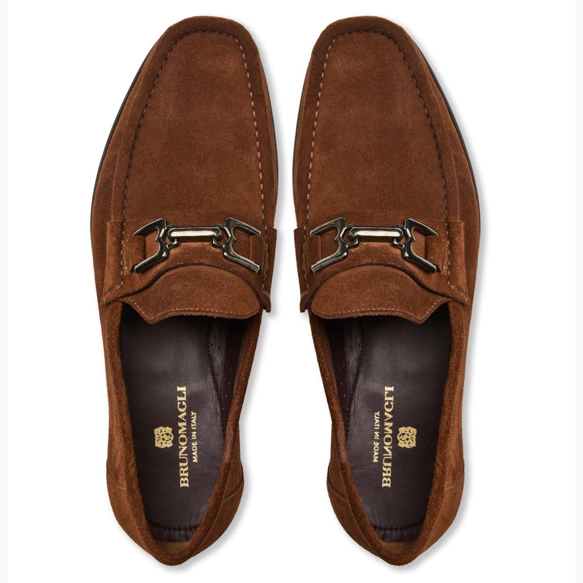 Bruno Magli Loafers &amp; Slip-ons | Men Trieste Classic Suede Loafer- Cognac