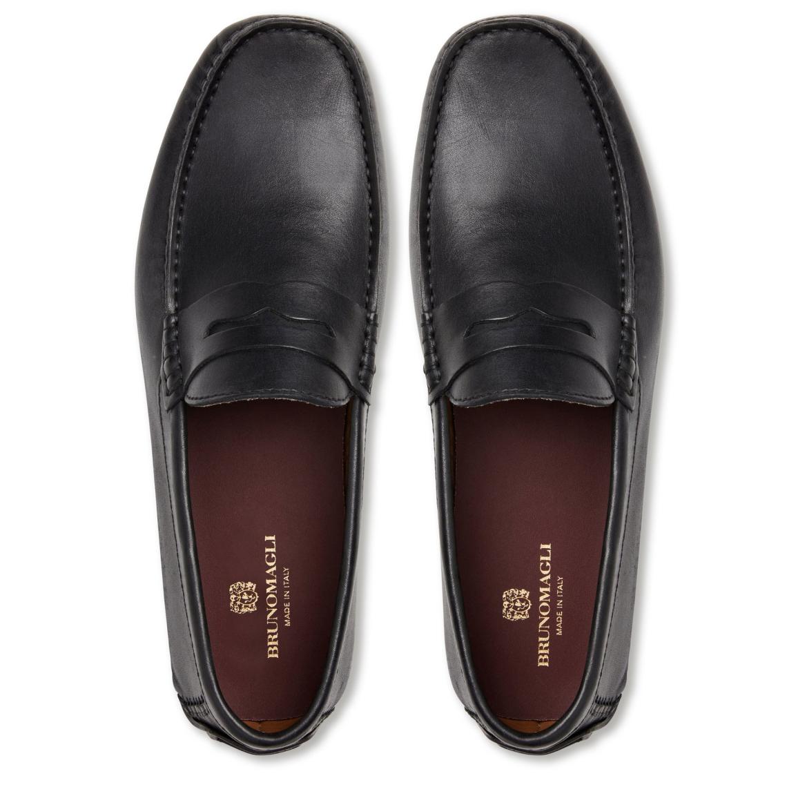Bruno Magli Loafers &amp; Slip-ons | Men Xane Casual Leather Driving Moccassin-Black