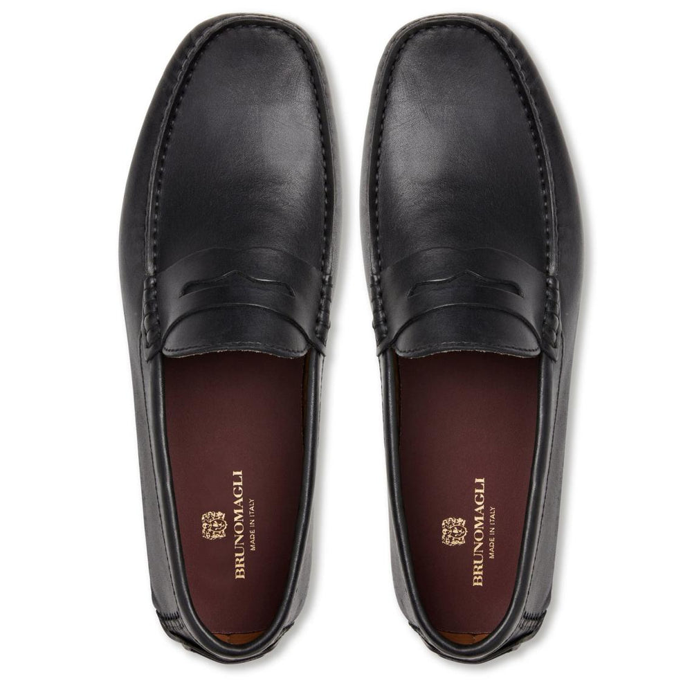 Bruno Magli Loafers &amp; Slip-ons | Men Xane Casual Leather Driving Moccassin-Black