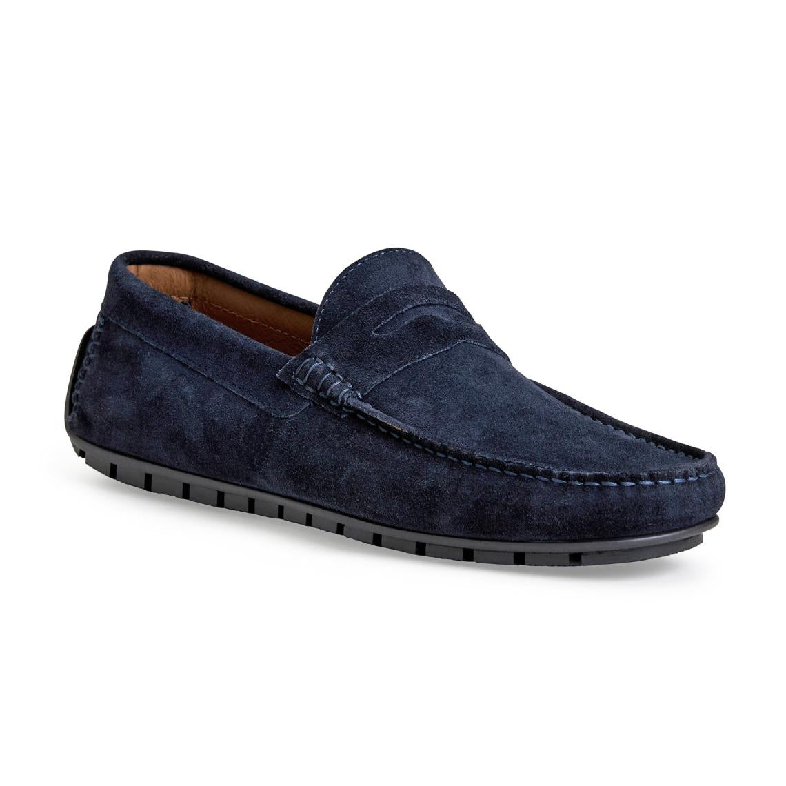 Bruno Magli Loafers &amp; Slip-ons | Men XANE CASUAL SUEDE SLIP-ON DRIVING MOCCASIN-NAVY