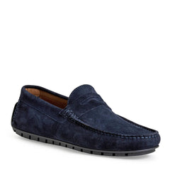 Bruno Magli Loafers &amp; Slip-ons | Men XANE CASUAL SUEDE SLIP-ON DRIVING MOCCASIN-NAVY