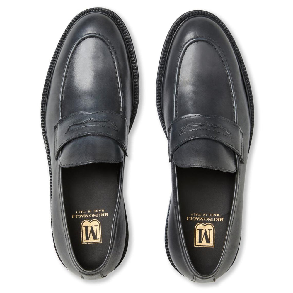 Bruno Magli M BY BRUNO MAGLI | Men Dorzano Leather Loafer - Grey