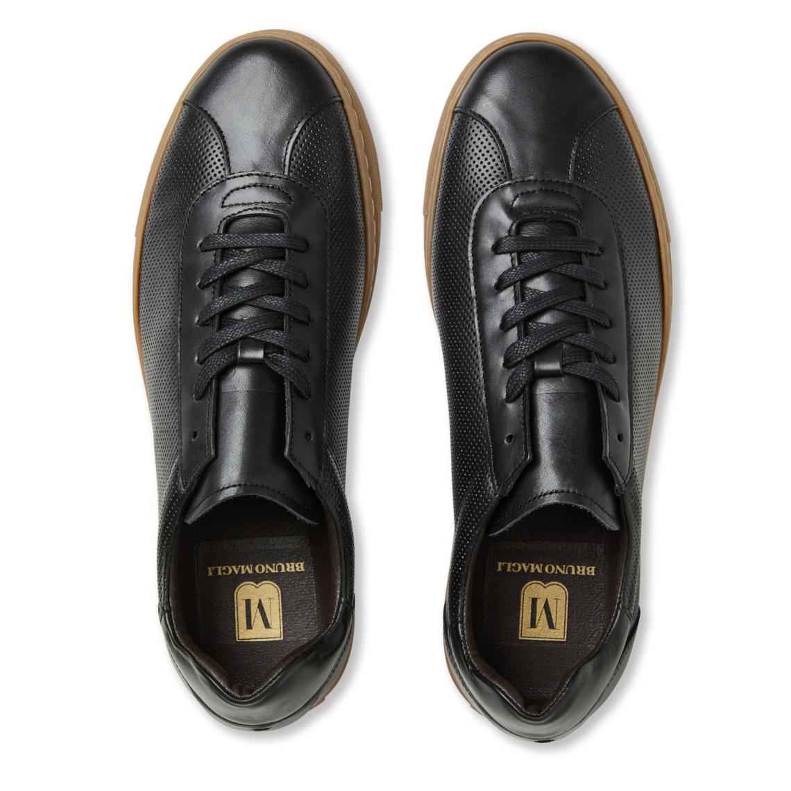 Bruno Magli M BY BRUNO MAGLI | Men Nate Leather Sneaker - Black