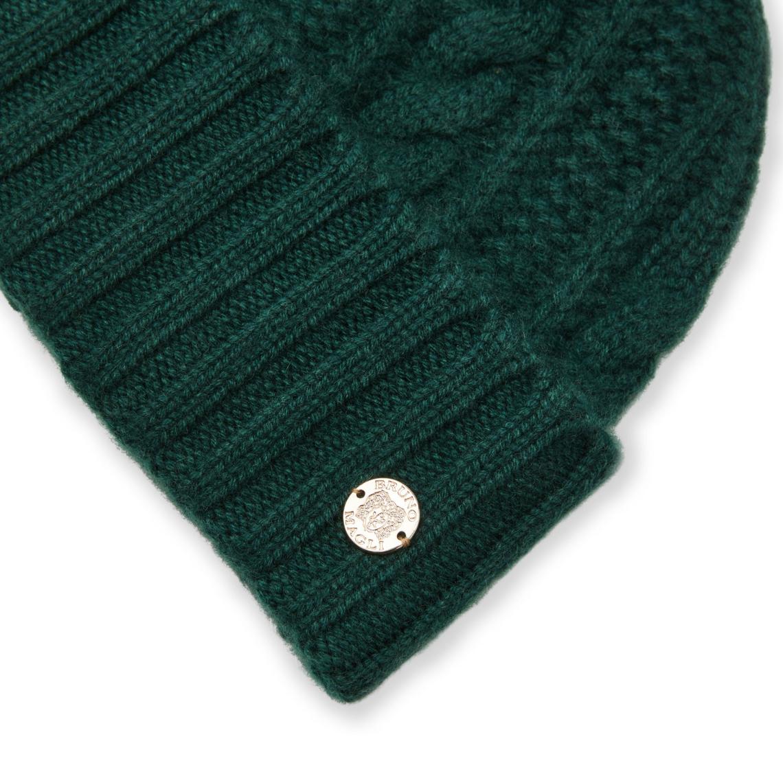 Bruno Magli Men's Cold Weather | Men/Women CABLE CUFFED HAT Green