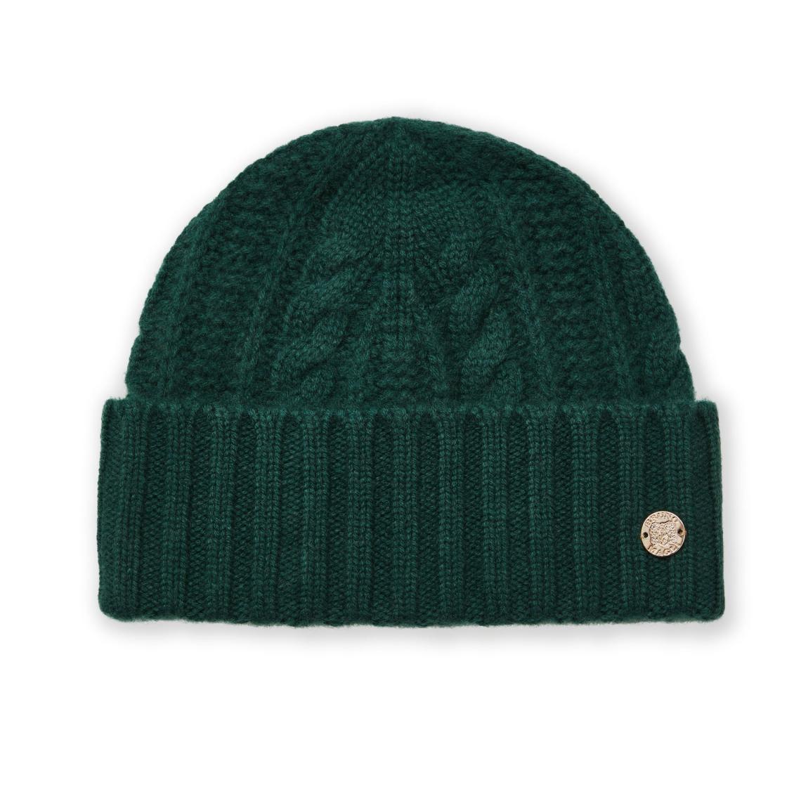 Bruno Magli Men's Cold Weather | Men/Women CABLE CUFFED HAT Green