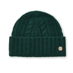 Bruno Magli Men's Cold Weather | Men/Women CABLE CUFFED HAT Green