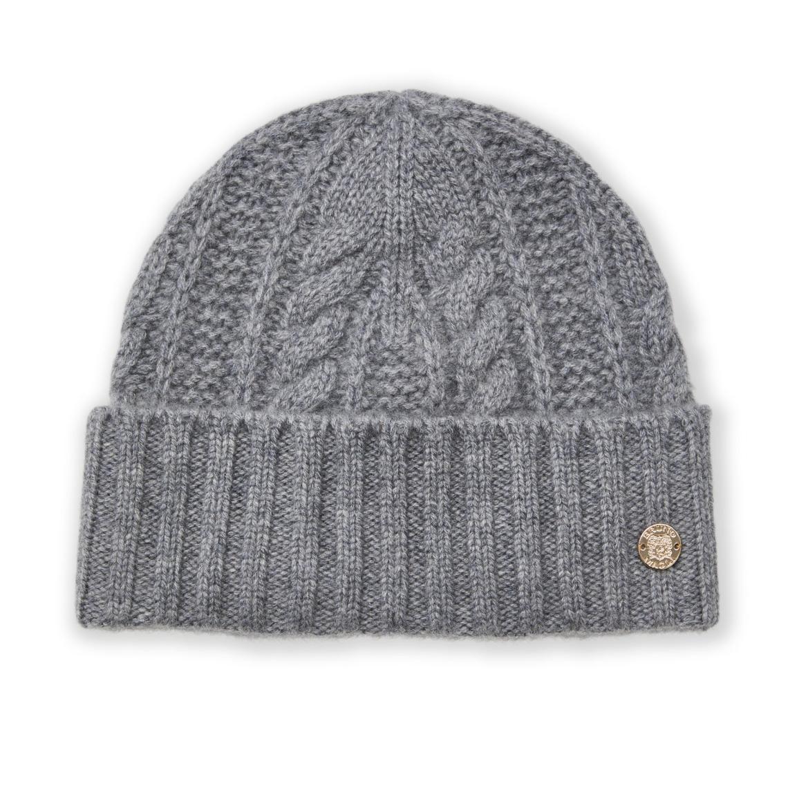 Bruno Magli Men's Cold Weather | Men/Women CABLE CUFFED HAT Grey