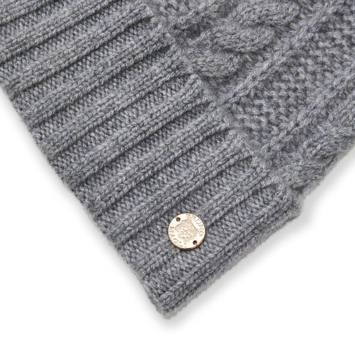 Bruno Magli Men's Cold Weather | Men/Women CABLE CUFFED HAT Grey