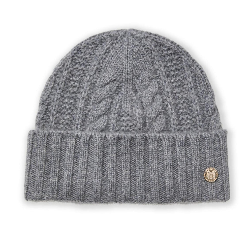 Bruno Magli Men's Cold Weather | Men/Women CABLE CUFFED HAT Grey