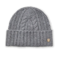 Bruno Magli Men's Cold Weather | Men/Women CABLE CUFFED HAT Grey