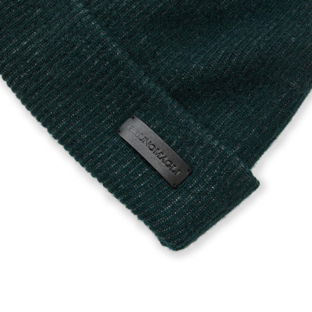 Bruno Magli Men's Cold Weather | Men/Women Cashmere 2-tone Ribbed Hat Green