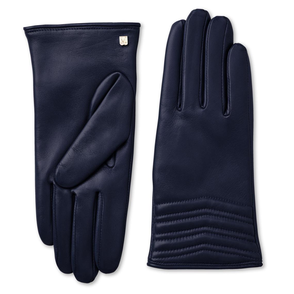 Bruno Magli Men's Cold Weather | Men/Women CHEVRON QUILTED GLOVE-NAVY