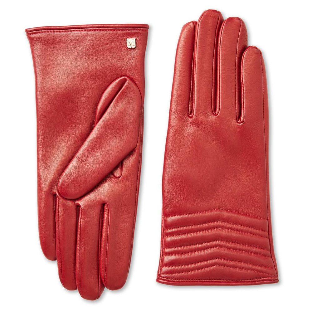 Bruno Magli Men's Cold Weather | Men/Women CHEVRON QUILTED GLOVE-RED