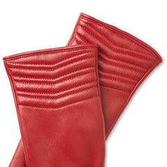 Bruno Magli Men's Cold Weather | Men/Women CHEVRON QUILTED GLOVE-RED