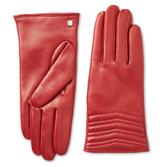 Bruno Magli Men's Cold Weather | Men/Women CHEVRON QUILTED GLOVE-RED
