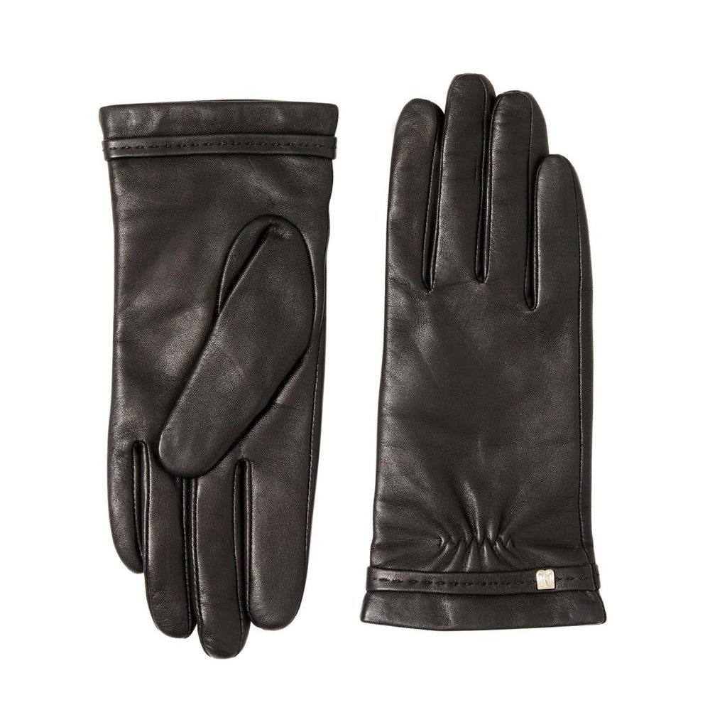 Bruno Magli Men's Cold Weather | Men/Women CLASSIC LEATHER GLOVE-BLACK