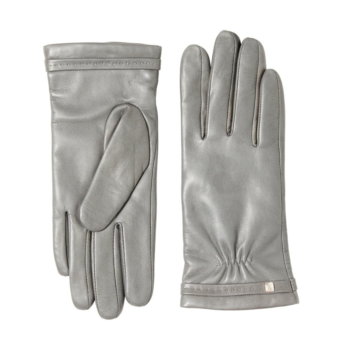 Bruno Magli Men's Cold Weather | Men/Women CLASSIC LEATHER GLOVE-GREY