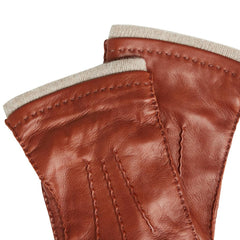 Bruno Magli Men's Cold Weather | Men/Women Nappa Leather Gloves With Cashmere Cuff - Vicuna