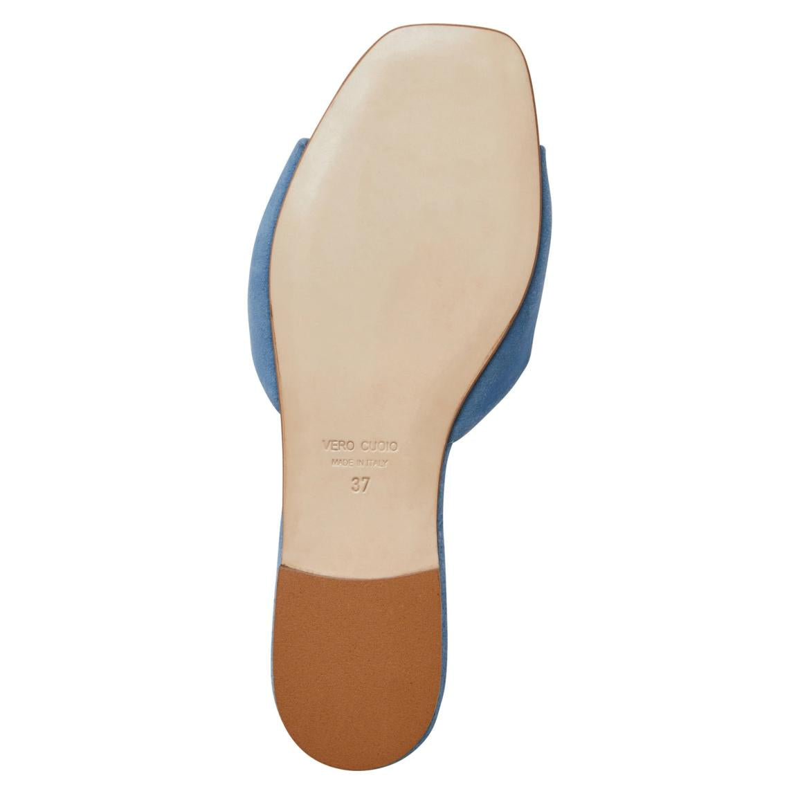 Bruno Magli Sandals &amp; Slides | Women FABIA Single Banded Slide LIGHT BLUE SUEDE