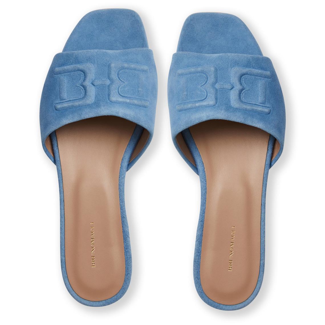Bruno Magli Sandals &amp; Slides | Women FABIA Single Banded Slide LIGHT BLUE SUEDE