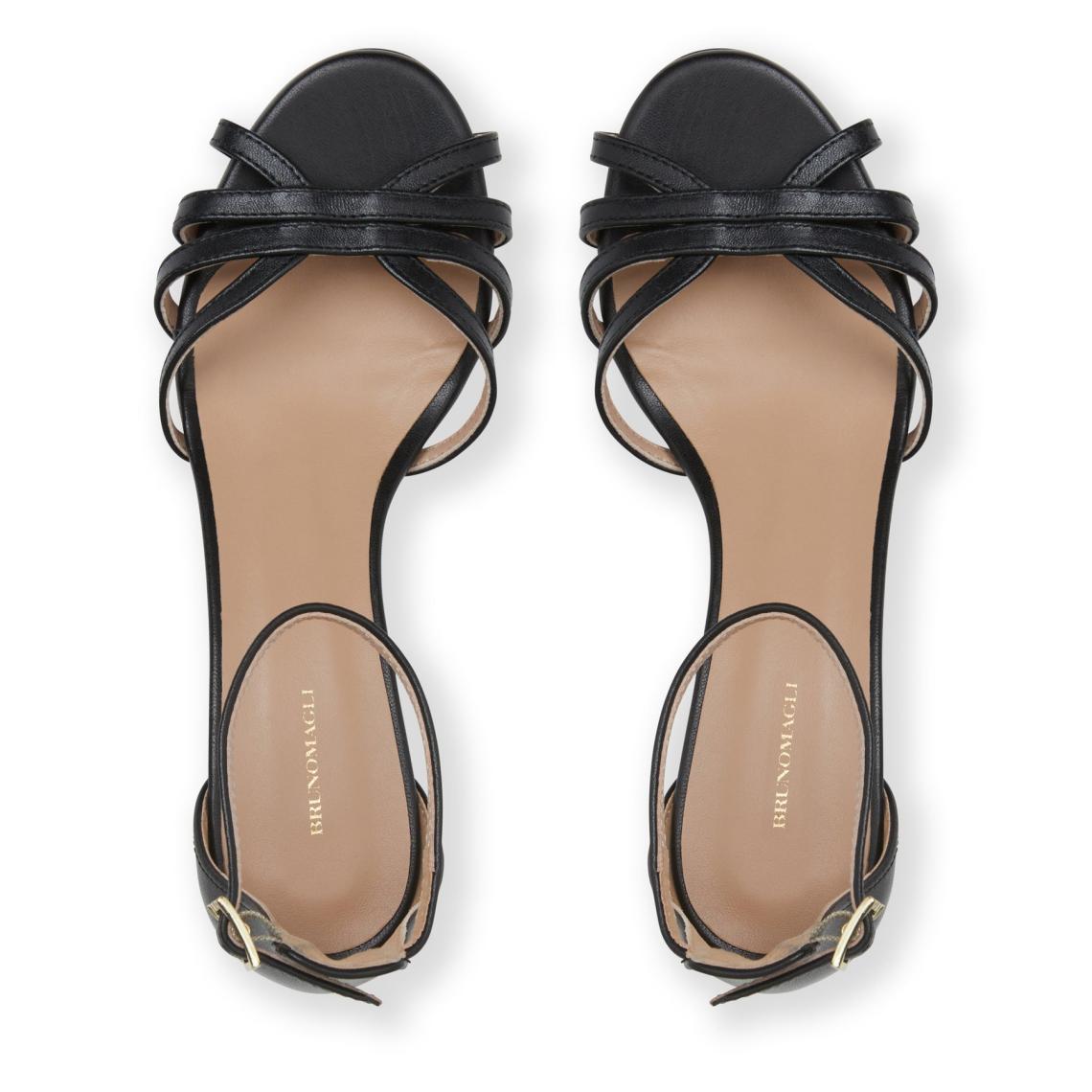 Bruno Magli Sandals &amp; Slides | Women FELICITY Strapped Sandal Low Heel BLACK