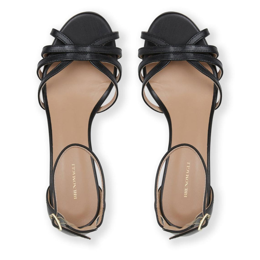 Bruno Magli Sandals &amp; Slides | Women FELICITY Strapped Sandal Low Heel BLACK